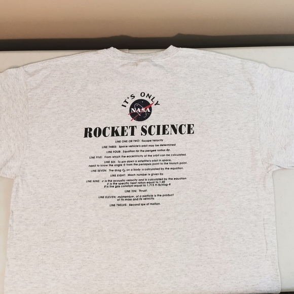 NASA ROCKET FUEL FORMULA Men's SHIRT 2XL DBL SIDED - Picture 9 of 10